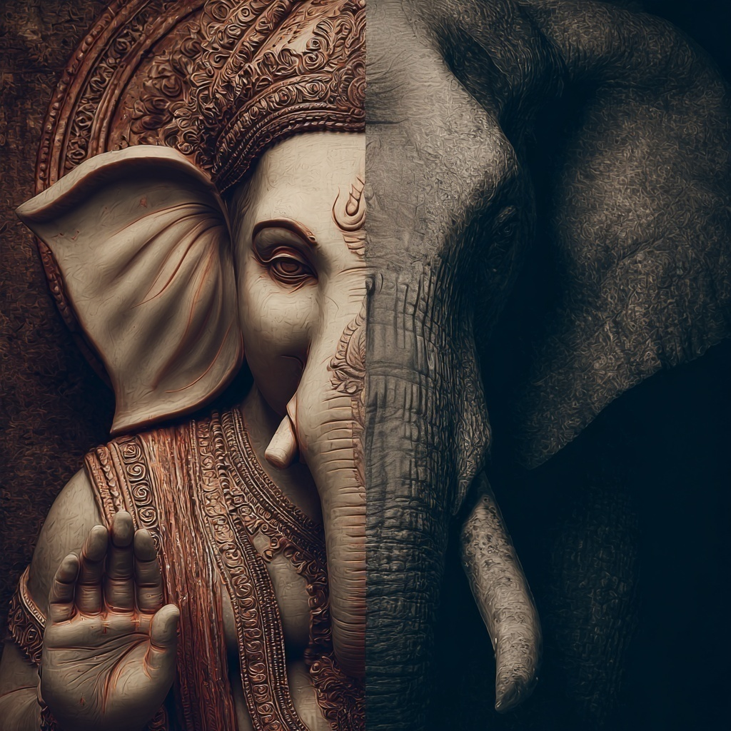 Why does Ganesha have an elephant head?